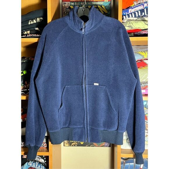 Vintage Carhartt Full Zip Fleece Double Face Made In USA Jacket - Picture 1 of 7